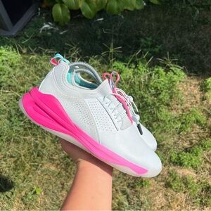 Women’s Clove Comfort Nursing Healthcare Shoes Sneakers Grey Pink CL010 Size 9.5